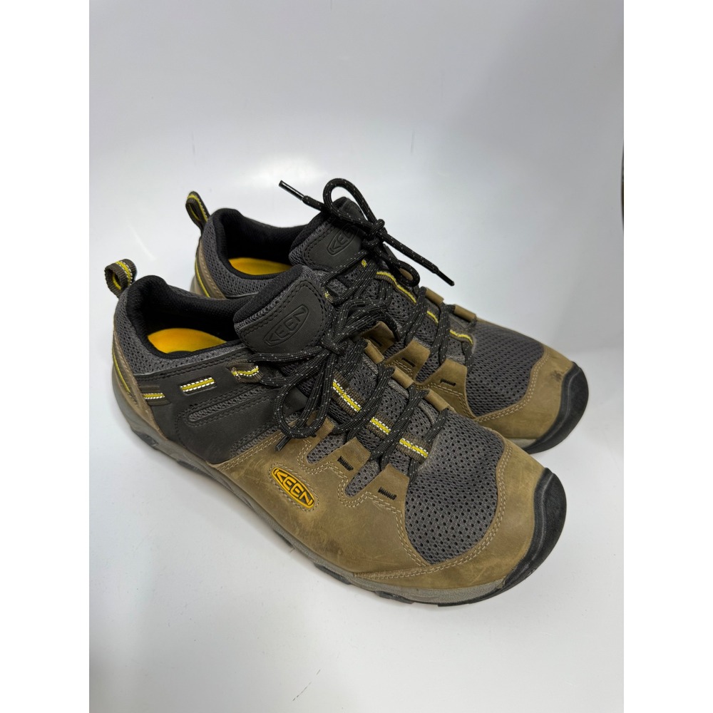 Keen Steens vent hiking Shoes Mens 11 Brown Good Low Top Leather Mesh 1026068
